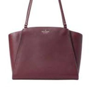 Kate Spade Brim latop bag with laptop sleeve Bergundy
